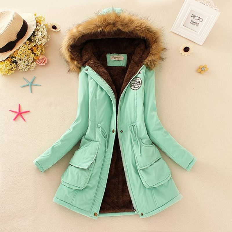 2018 Thickening Warm Winter Fur Collar Jackets for Women New Women's Long Down Parka Plus Size Parka Hoodies Parkas for Women S18101301