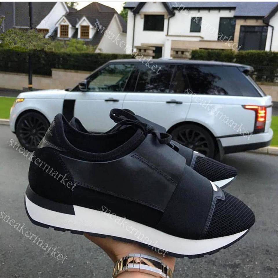 2020 New Fashion Designer Shoes Man Casual Woman Sneaker Mixed Red Black Colors Lace Up Race Runners Mesh Trainer Shoes Unisex Chaussures