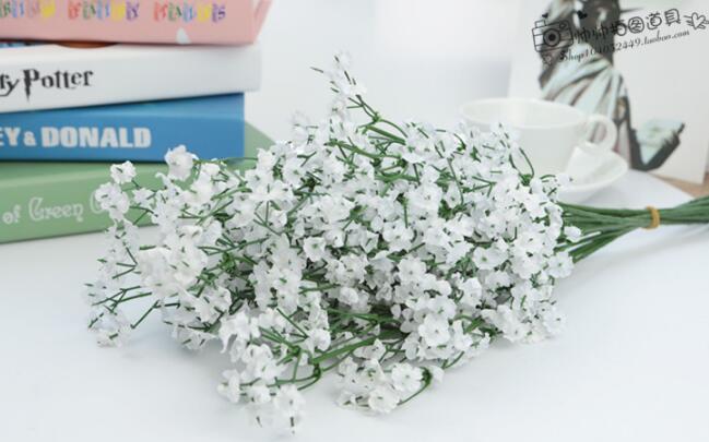 

Fashion Hot Gypsophila Baby 'S Breath Artificial Fake Silk Flowers Plant Home Wedding Decoration, White