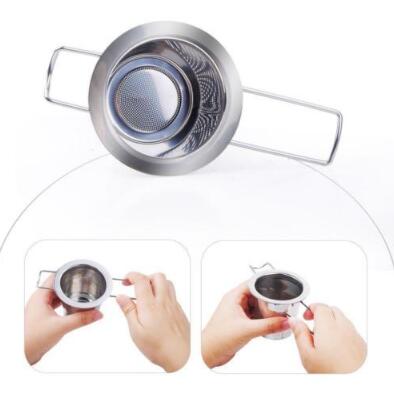 

Reusable Stainless Steel Tea Strainer Infuser Filter Basket Folding Tea Infuser Basket Tea Strainer For Teapot CCA9198 120pcs