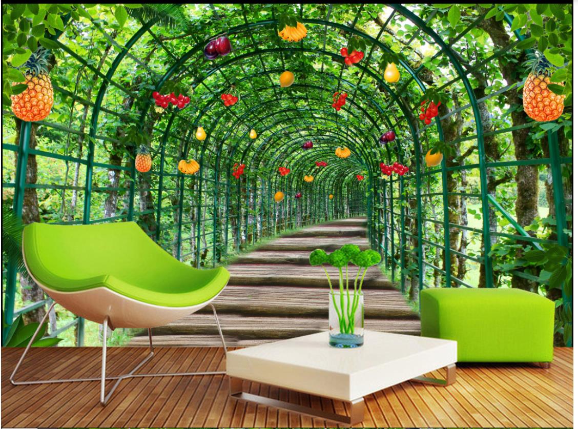 

Custom 3d wall murals wallpaper 3d photo wallpaper murals Idyllic landscape murals fruit paradise television background wall home decoration, Custom any size