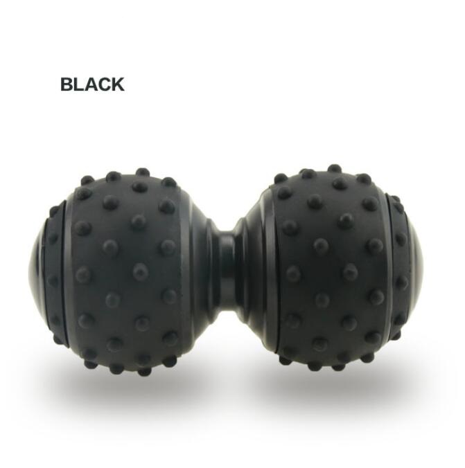 

Fashion yoga peanut ball point massage double ball stress relief foot body massager tool spikey fitness exercise balls, Mix color