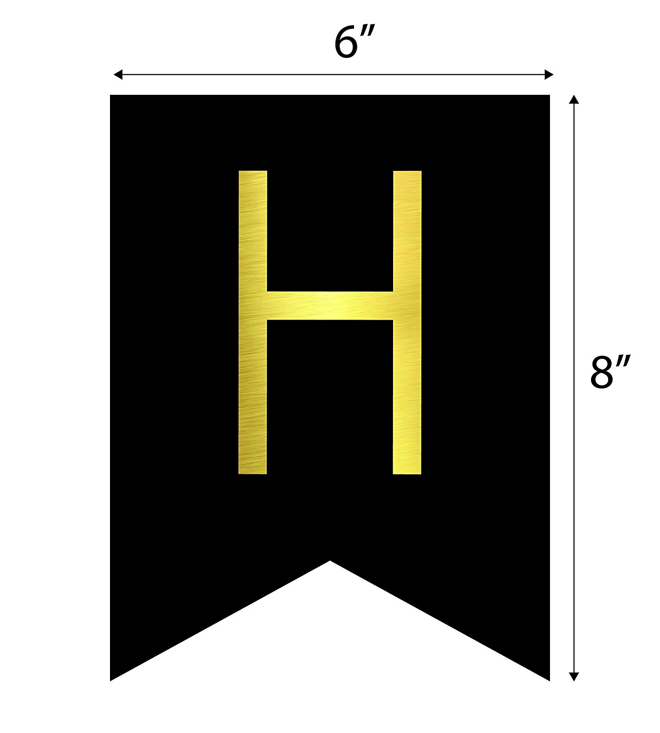 2020 Black Happy Birthday Bunting Banner With Shimmering Gold