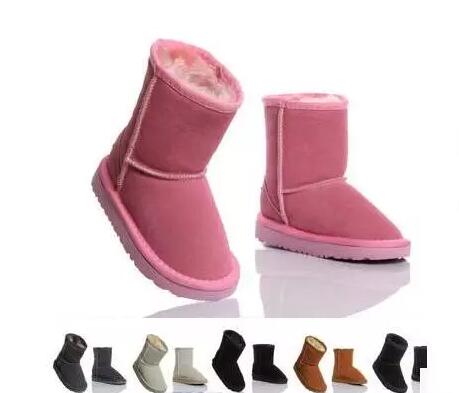 

2018 will sell the new real Australian WGG5821 high quality kids boy girl children baby warm snow boots juvenile student snow winter boot, 5281 grey