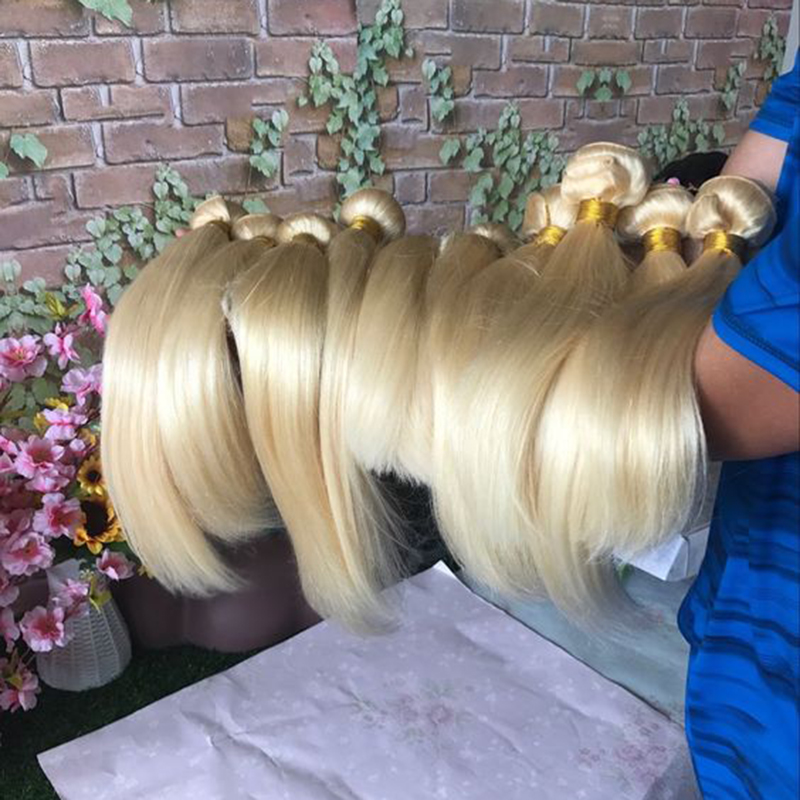 

Wholesale 613 1B/613 Straight Body Wave Blonde Human Hair Bundles Peruvian Brazilian Malaysian Virgin Blonde Hair Weaves Free Shipping, Body wave 613 bundles