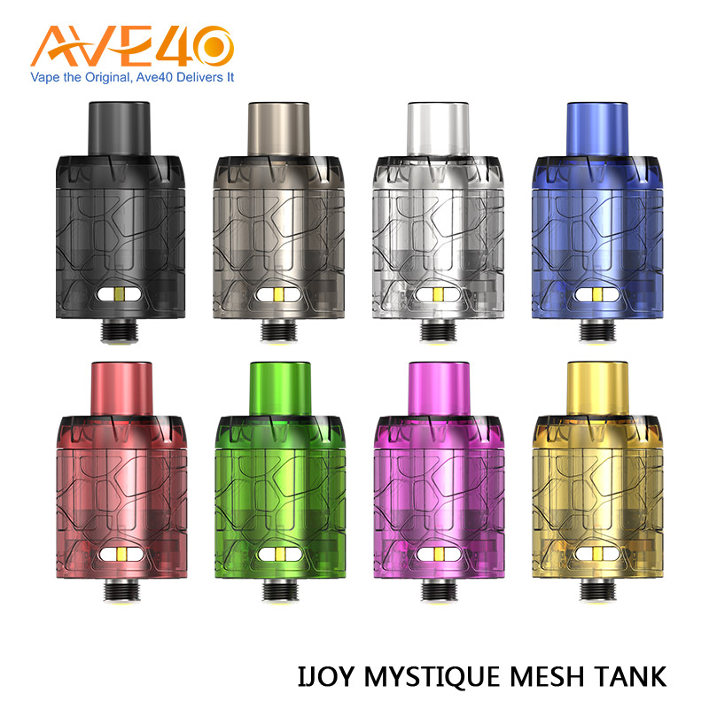 

IJOY Mystique Mesh Atomizers 3ml Capacity 510 Thread Disposable Tank 3pc/pack 100% Original