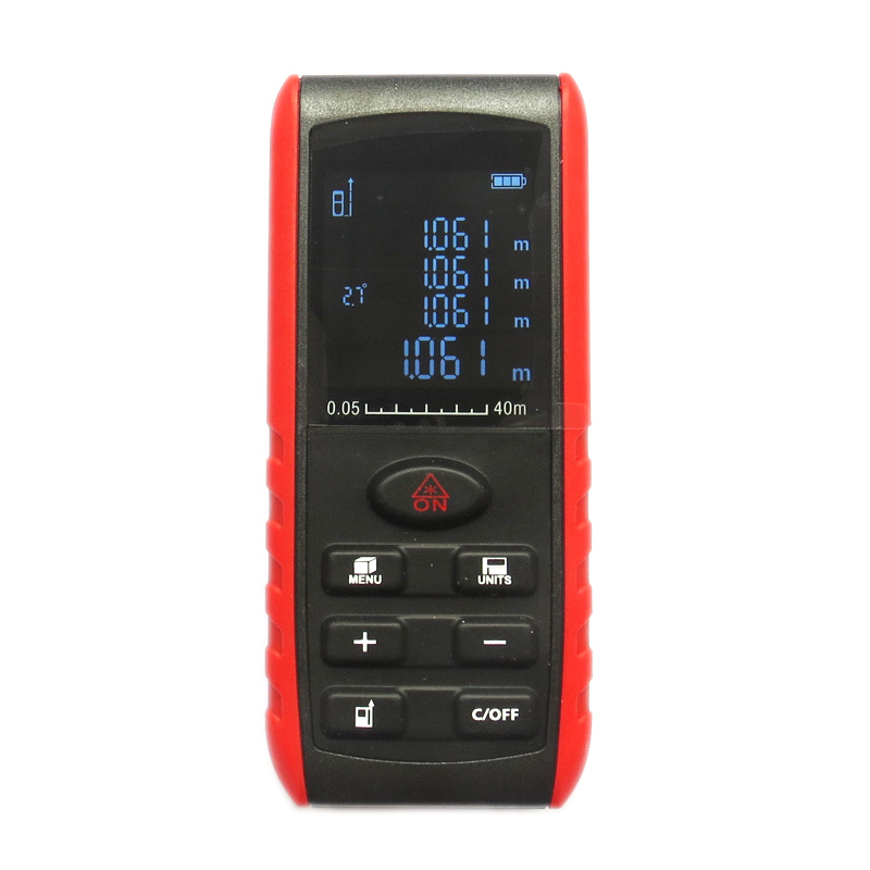 

40M 80M 100M Handheld Digital Laser Rangefinder Distance Meter Angle Indication Range Finder Area Volume Tape Measure Tester