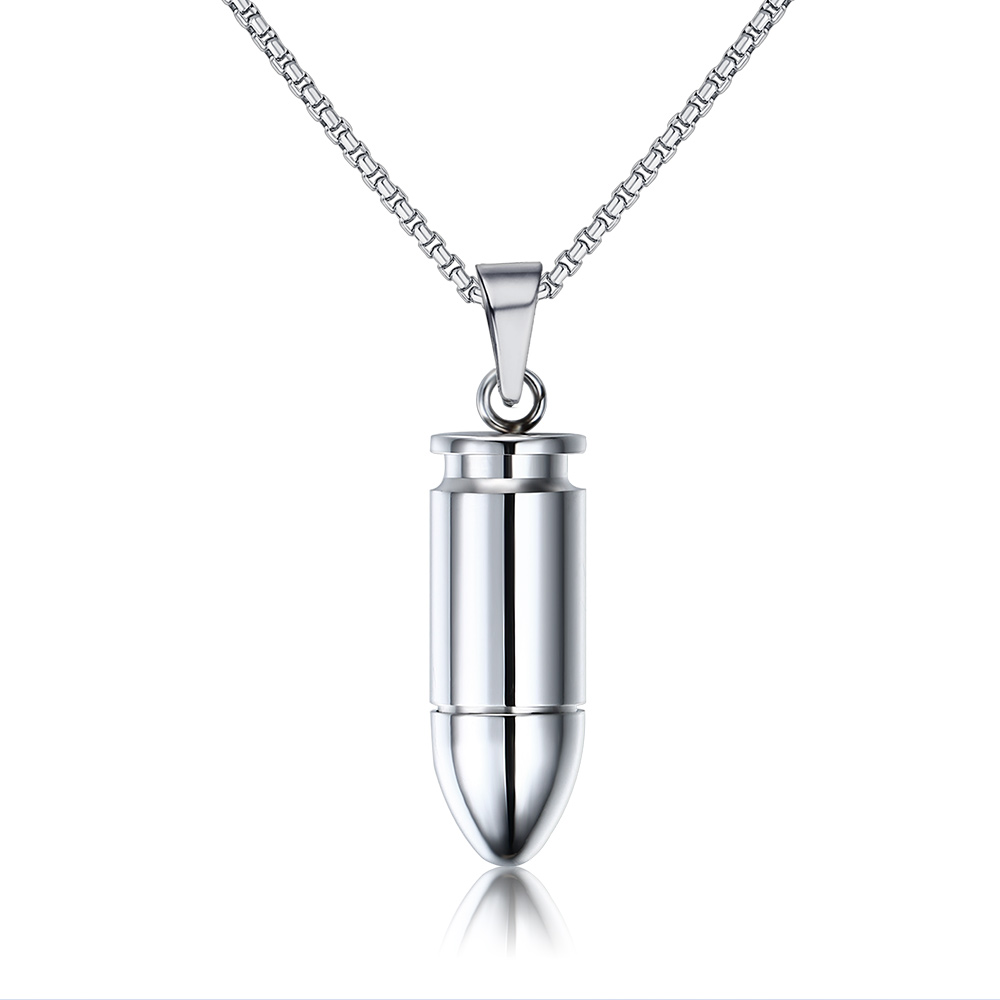 

Bullet Necklace Pendant For Men 316l Stainless Steel Jewelry Soldier Friend Gift