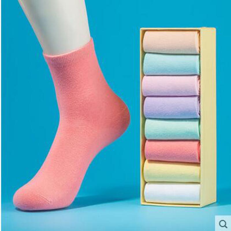 

Cotton socks Ladies and children summer socks thin deodorant socks-8pairs, Beige