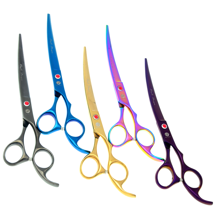 

Wholesale 7.0" JP440C Curved Head Pet Grooming Scissors Dog Hair Cutting Shears Professional Dog Scissors, LZS0598