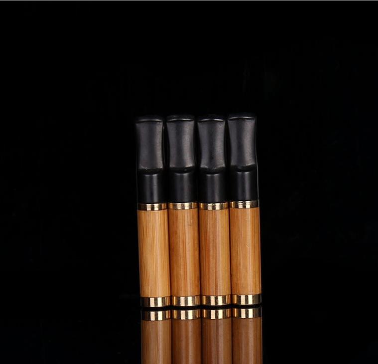 

Copper head pull rod 8mm filter nozzle can clean circulating bamboo joint plastic head natural cigarette holder.