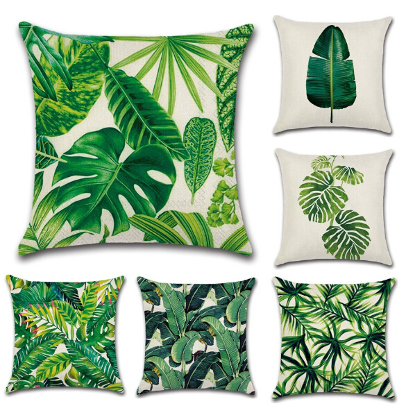 Plantes Coussin Feuilles Coussin Ananas Maison Extérieur Maison Les taies d/'oreiller