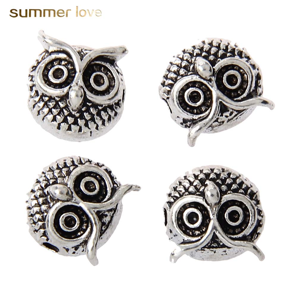 

New Arrival Sliver Plated Lion Head Owl Charm For Bracelets Small Animal Alloy Jewelry Charm For Diy Making 100pcs/lot Wholesale