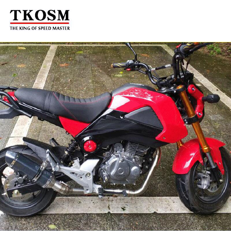 

TKOSM MSX 125 Motorcycle Modified Exhaust Muffler SC Sticker Stainless Steel With DB Killer Connect Pipe FOR HONDA MSX125