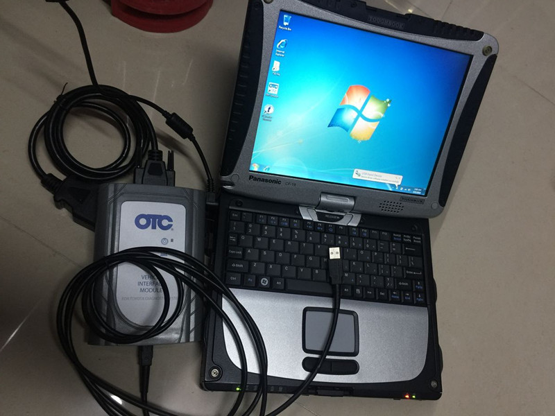 

toyota diagnostic scanner tool obd GTS TI 3 OTC installed in laptop cf19 touch ready to work Global Techstream