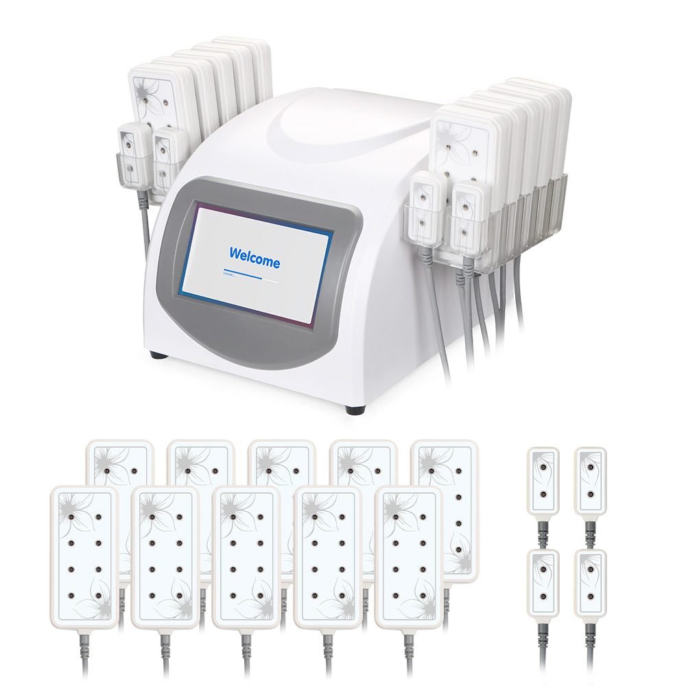 

5mwX88 Diodes 650nm Diode Lipo Laser LLLT Lipolysis 14 Pads Body Slimming Shaping System Beauty Equipment Spa
