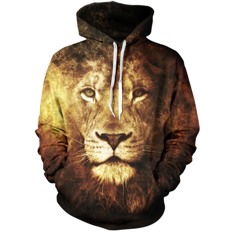 

Men's Hoodies Sweatshirts dimensional design Lion Hoodie Animal Prints 3d Hoodie Boys and girls fashion casual pullover give gifts, As pic