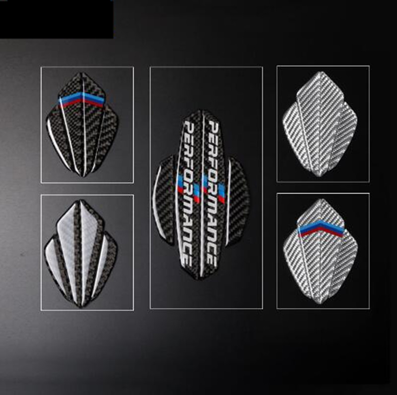 4PCS car door protector carbon fiber door side stickers car Anti-collision Strips Sticker for bmw e90 e46 f30 f10 X1 X3 X5 X6