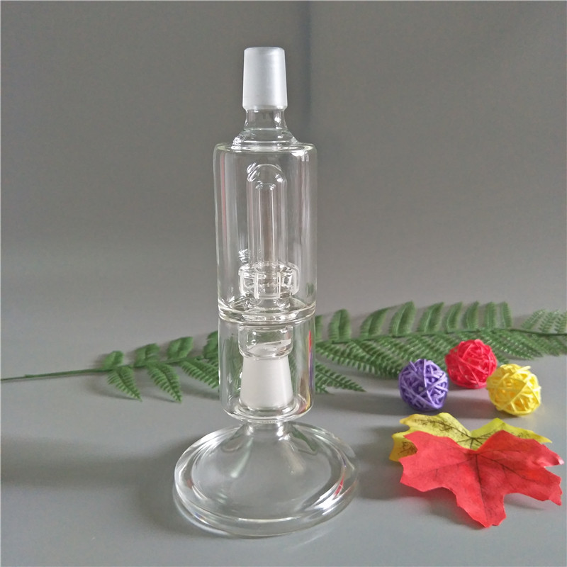 

2018glass mouthpiece vapexhale hydratube wiht circ style perc links the evo to the whip with glass stand for smooth rich percolation(GM-007