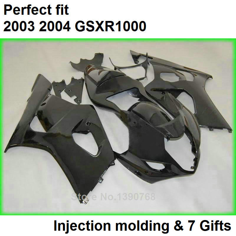 

Black fairings set for SUZUKI GSXR 1000 K3 2003 2004 fairing kit GSXR1000 03 04 bodywork GSXR1000 ML20, Multi-color