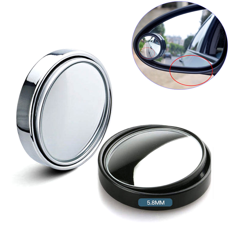 

2pcs Car Blind Spot Mirror Rearview Side Mirrors 360 Degree Adjustable HD Convex Glass Dead Zone Viewing Wider View for Back Cars