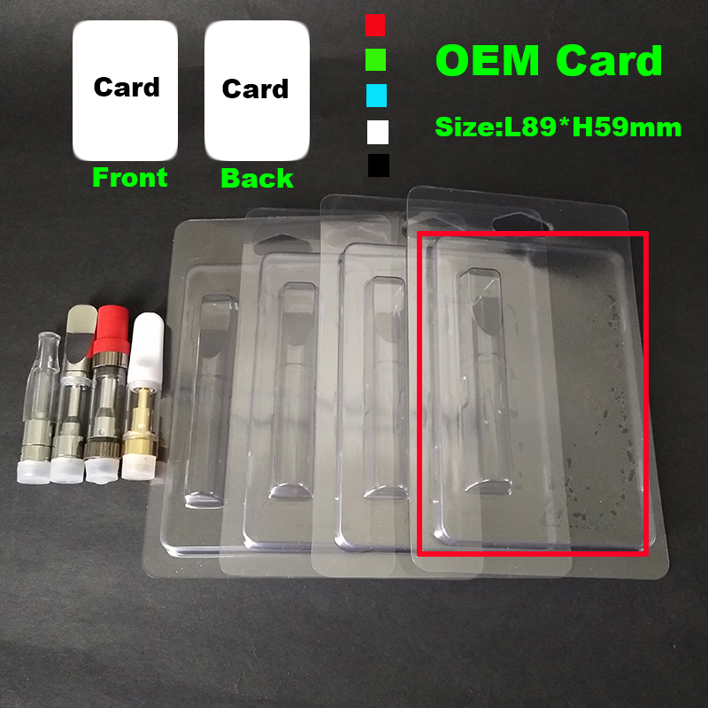 

2021 Good Quality Plastic Clam Shell Blister Packing for 0.5ml Vape Oil Cartridges Blister Box G2 Vaporizer 510 Thread Clear Box