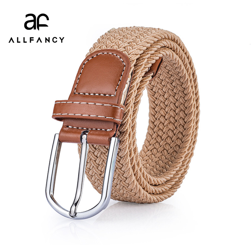 

Unisex woven elastic waist belt men and woman belt new leisure All match 5-colour 3.5 wide for gift for men fashion belts, Blue