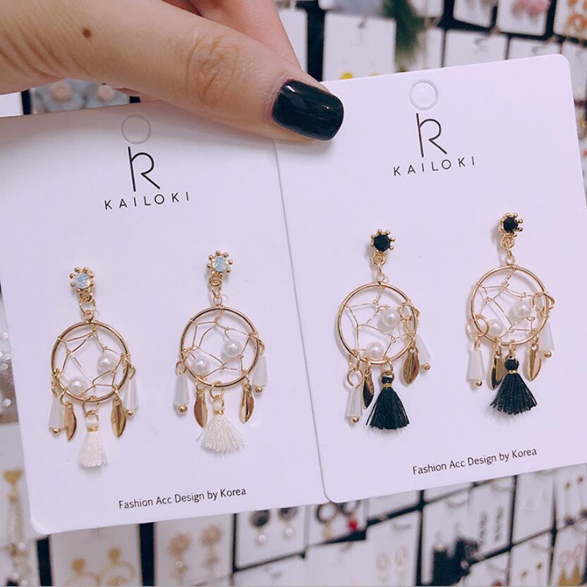 

jewelry tassel charm earrings weaving metal small pendant earrings for women hot fashion free of shipping