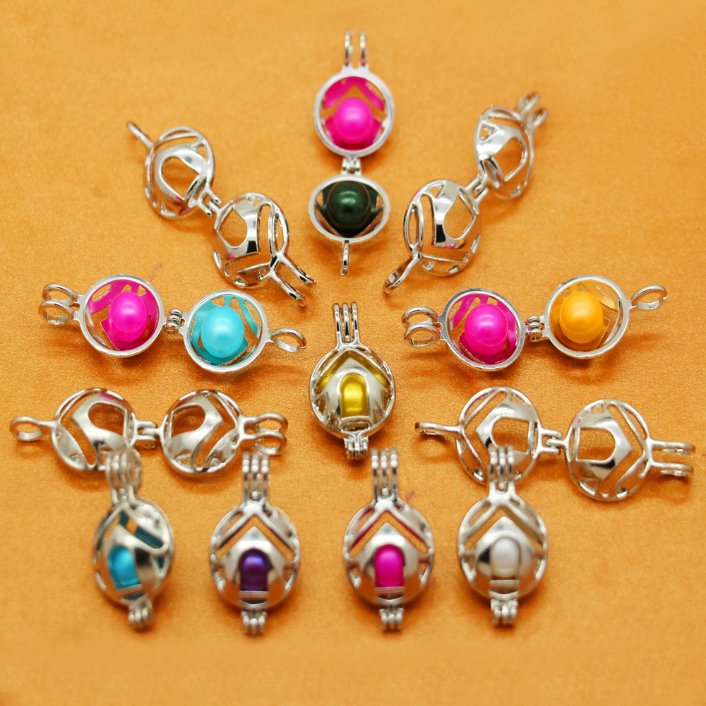 

Fashion charm female pendant pearl cage pendant European and American fashion jewelry wholesale (pearl to be purchased separately)