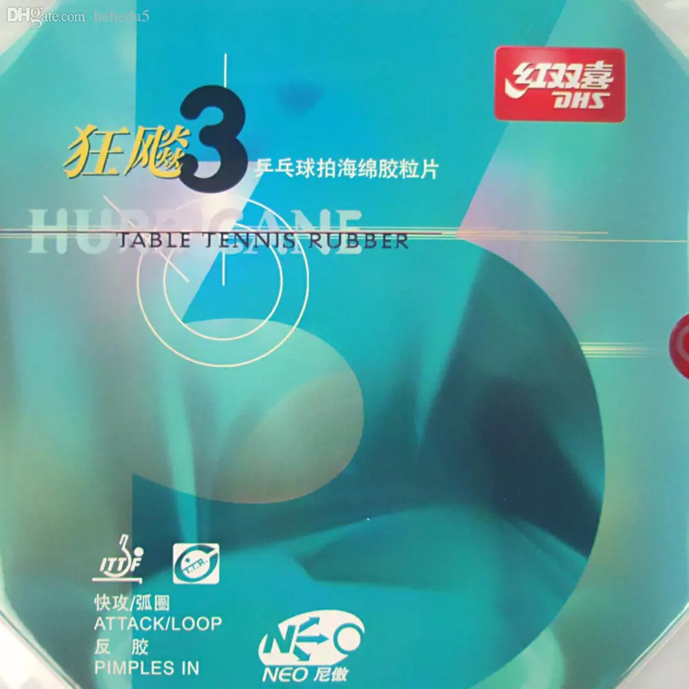 

Wholesale-DHS NEO Hurricane 3 (NEO Hurricane3 NEO Hurricane-3) Pips-In Table Tennis PingPong Rubber with Orange Sponge 2016 Favourite