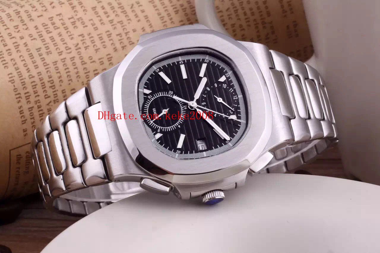 

4 Colors High Quality Watch Classic Series 40.5mm Nautilus 5990/1A-001 Asia Movement Stainless Steel Mechanical Transparent Mens Watches