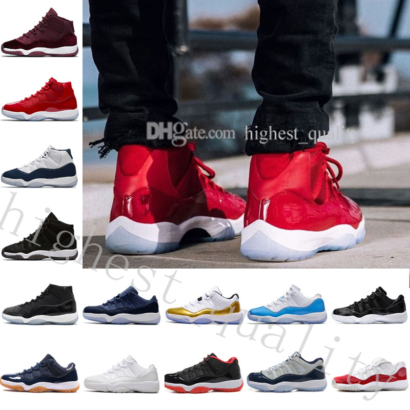 

With Box + Number "45" 11s 11 Spaces Jams Basketball Shoes for Men Woman Top quality 11s Athletic Sport Sneakers WOMEN US 5.5-13 Eur 36-47, #22 high heiress black
