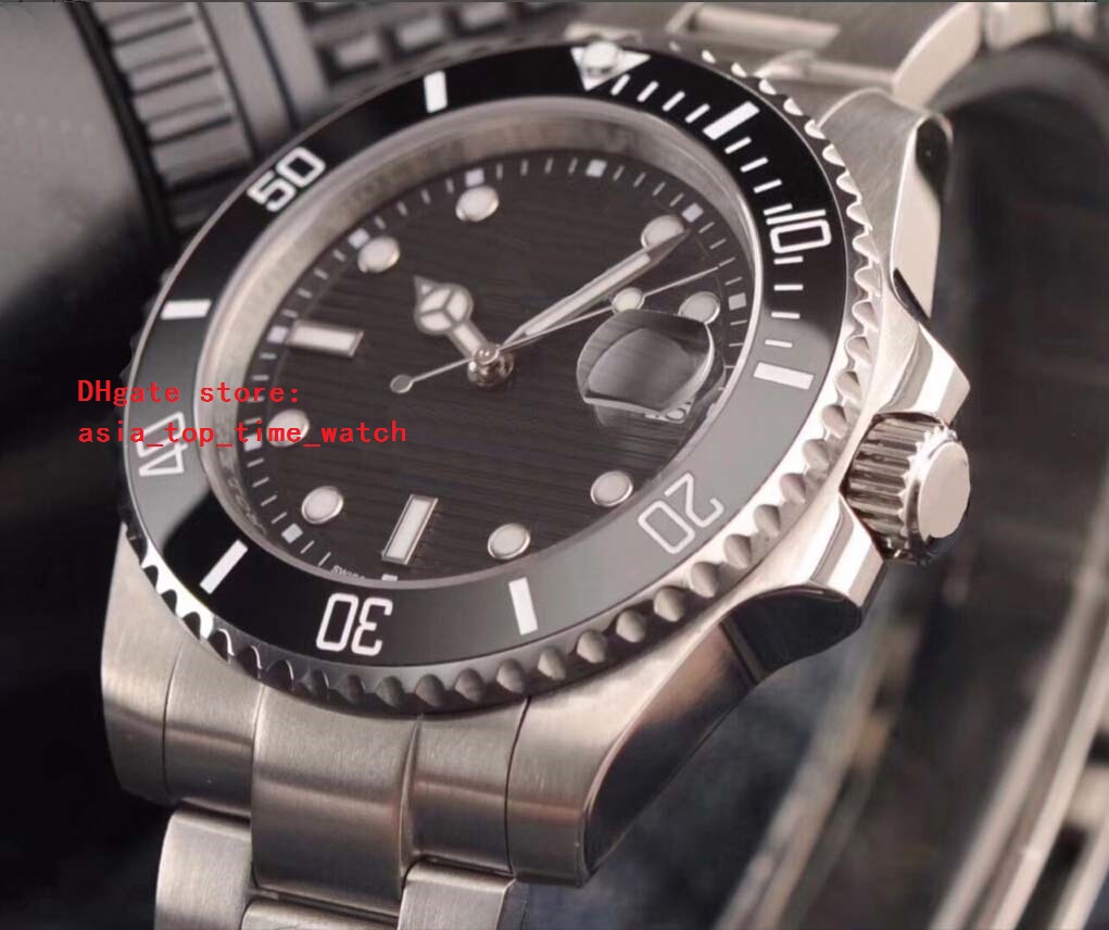 

latest version Luxury 116610 40mm black stripe Dial Asia 2815 movement Ceramic bezel Sapphire Mirror High quality Men's watch