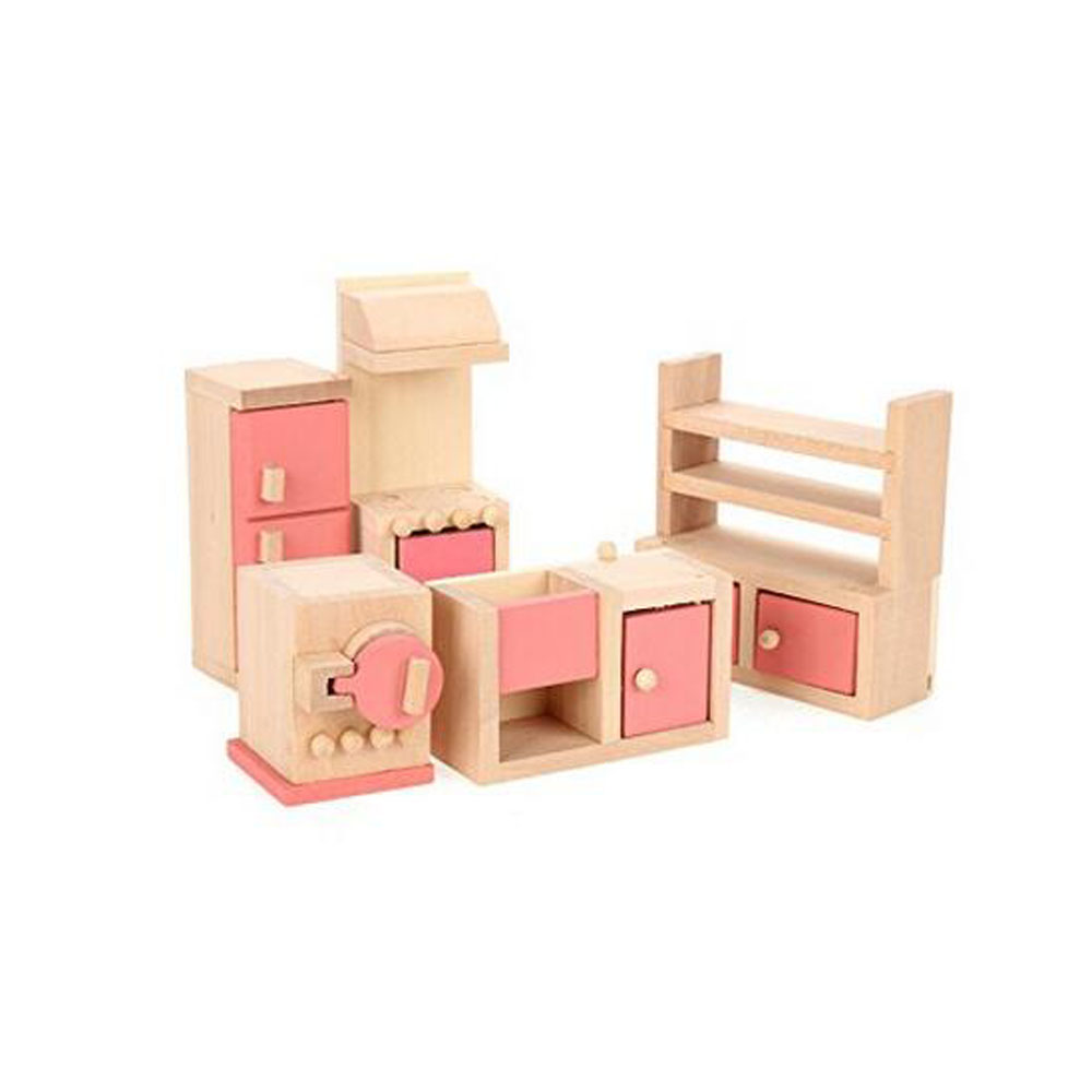 muebles de cocina de madera para niños