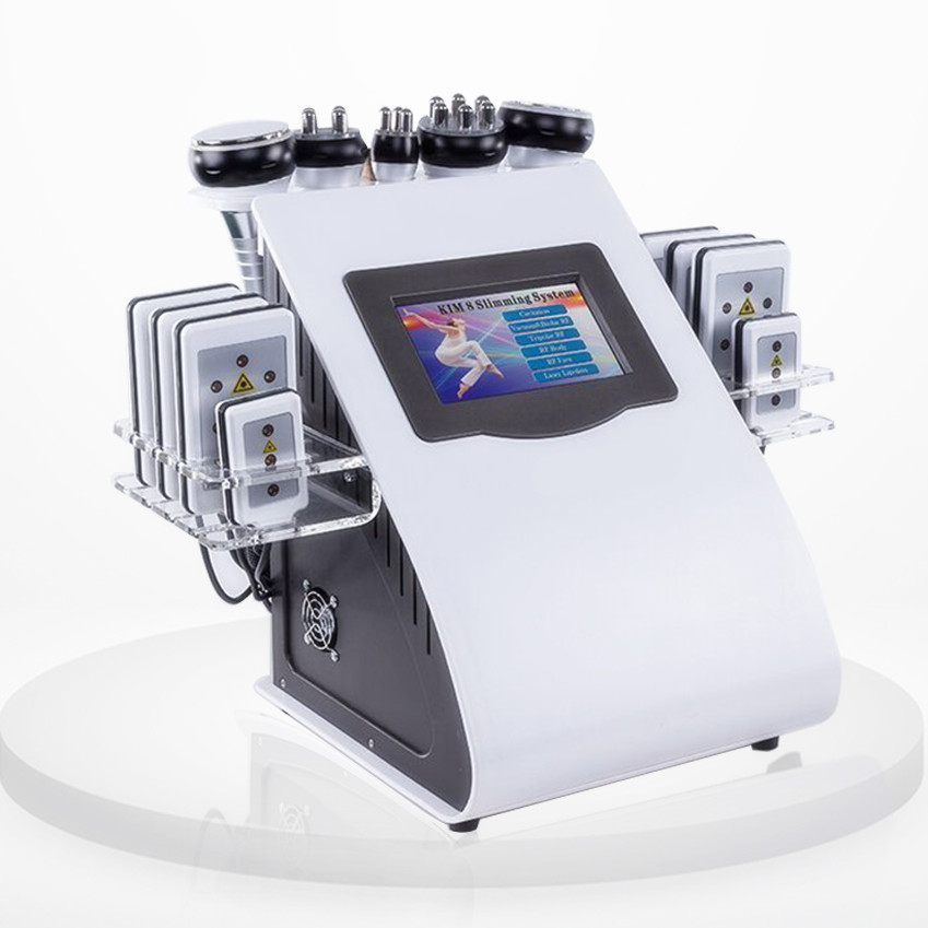 High Quality New Model 40k Ultrasonic liposuction Cavitation 8 Pads LLLT lipo Laser Slimming Machine Vacuum RF Skin Care Salon Spa Equipment