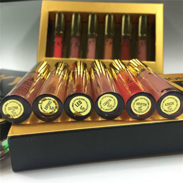 

Hot Selling Makeup Lip Gloss 6Pcs Sets Liquid Lipstick 6 Colors New Lip Moisturizing Natural DHL Free Ship, Customize