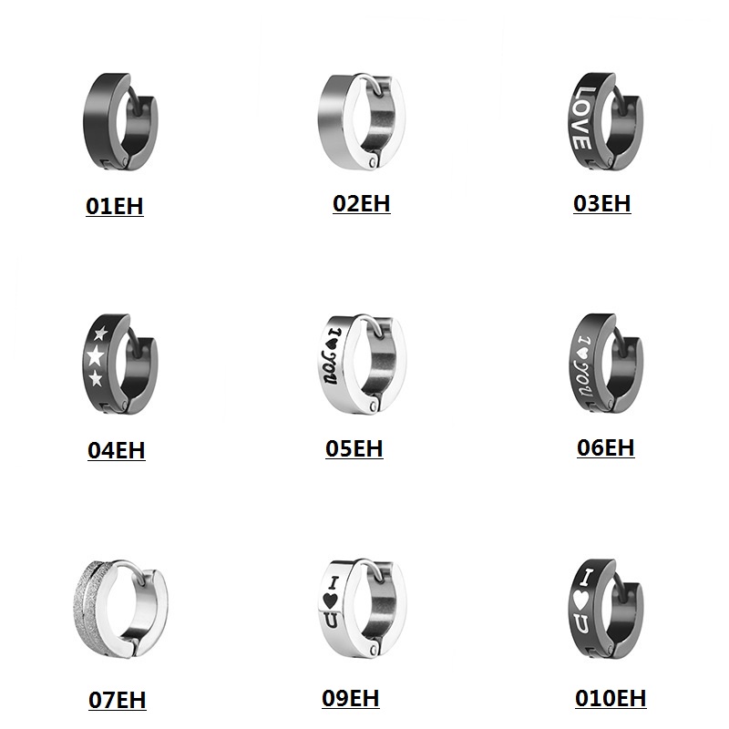 

2018 New design Mens earrings Stainless steel fashionable Earrings New European and American Jewelry men's earrings