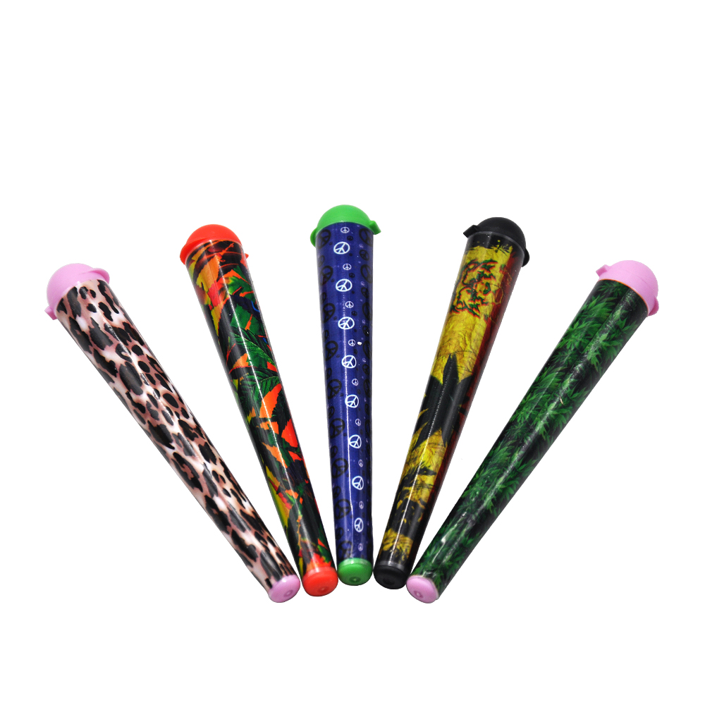 

HORNET Smoking Plastic Doob Tubes 120MM Stash Jar Joint Holder for 110 MM Paper Cone Blunt Storage Airtight Waterproof Pill Box Display Wholesale