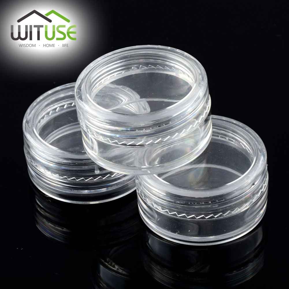 

Sale 49%off 40pcs/lot Empty Cosmetic Containers Bottles Jar Pot Box Small Plastic Jars With Lids Sample Mini Cream free shipping