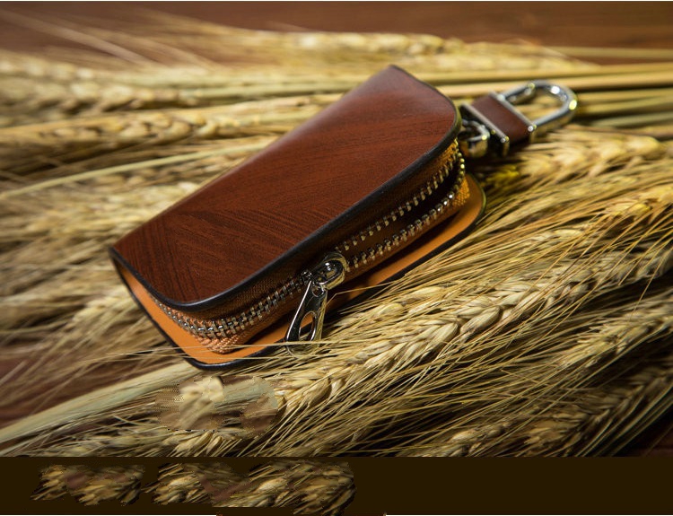 

Genuine Leather car Key case for Lexus Audi Mercedes Peugeot Toyota Vw Skoda Bmw Hyundai Protective car key Covers case bag, Brown