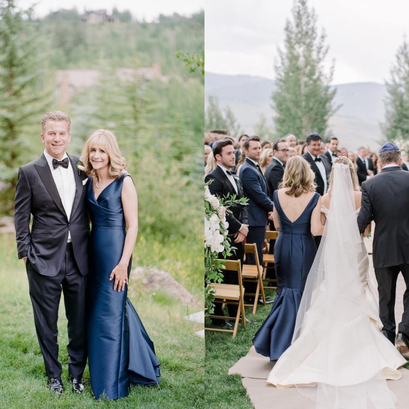 

Latest 2018 Eelgant Navy Blue Mermaid Mother Of The Bride Dresses V Neck Ruched Evening Dresses Mother Of Groom Gown Custom Made EN2092