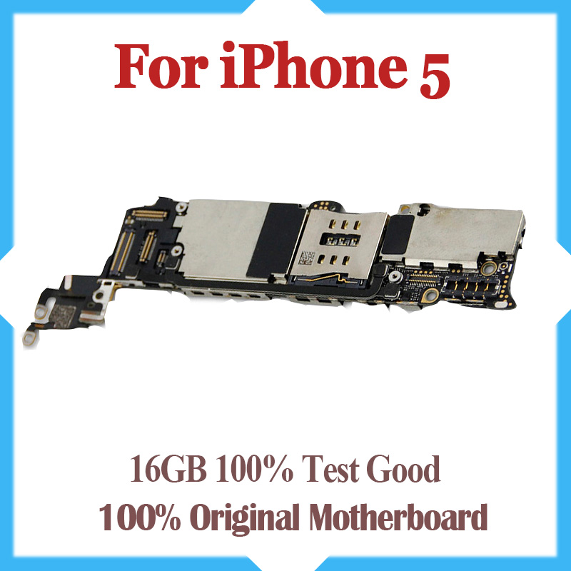 

16GB Original unlocked for iPhone 5 motherboard,100% test for iPhone 5G Mainboard with chips, Free shipping