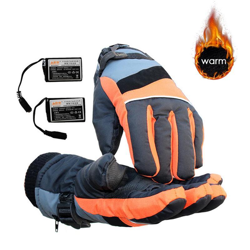 Winter Heated Gloves USB Hand Warmer Electric Thermal Gloves Rechargeable Battery Cycling Motorcycle Bicycle Ski Gloves Unisex C18111501