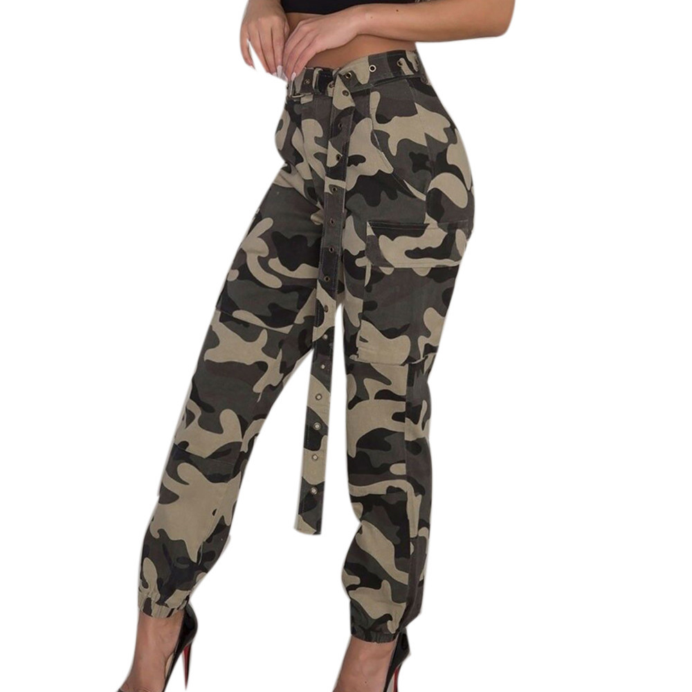 Wholesale Best Quality Gender Camouflage Pants Womens Camo Cargo Sweat ...