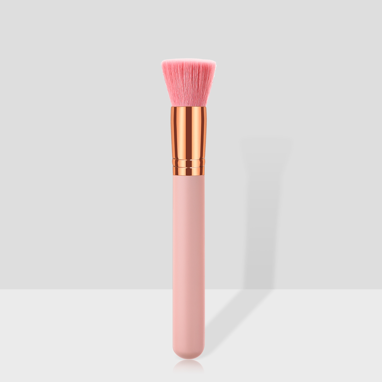 hotHigh quality Custom Logo Makeup Brushes ppink single face mask brush Blending Concealer Cosmetic Brushes dhl free shipping-image-427484839