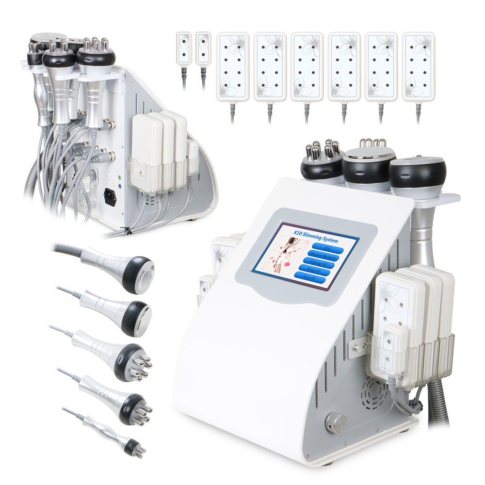 

6 In 1 ultrasonic rf vacuum cavitation machine fir slim body shaper portable slimming equipment Vacuum Body Massager