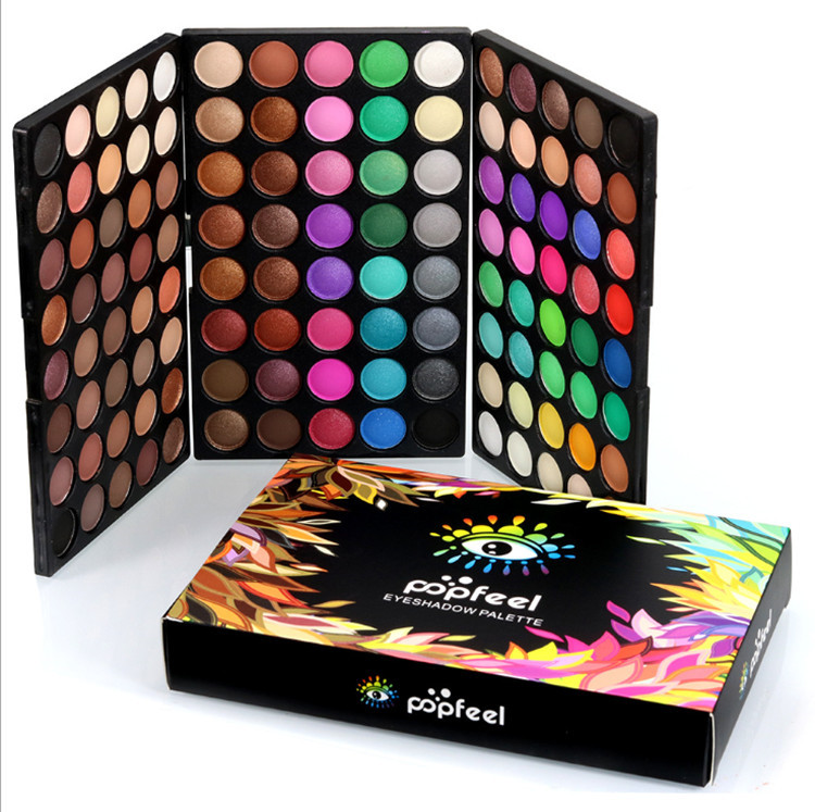 

DHL Free Shipping POPFEEL 120 Colors Matte Eyeshadow Palette Shimmer Eye Shadow Long lasting Easy to Wear Maquiagem
