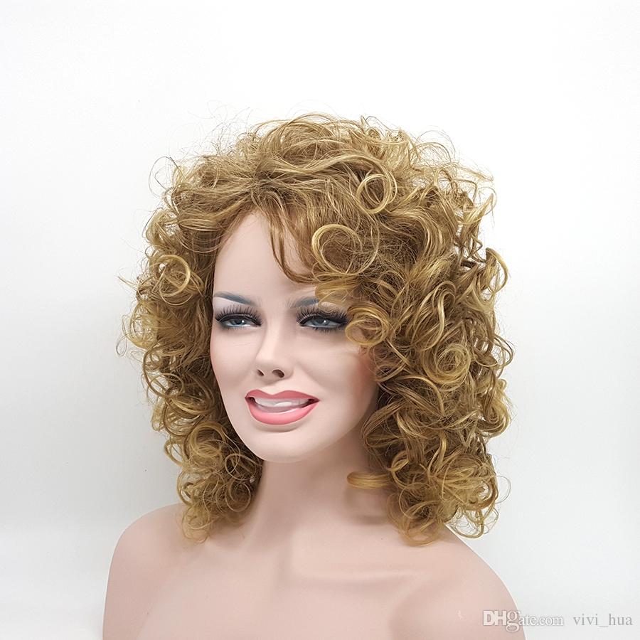 

XT903 European Women Are Popular In Natural And Synthetic Fiber Curls With Large Wave Style Of Golden Long Hair Sets, Blonde