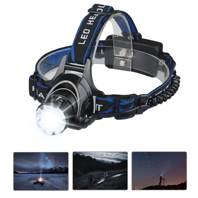 

Headlight CREE T6/Q5 LED Headlamp Powered Head Lamp Torch LED Flashlights Biking Fishing Torch for 18650 Battery Charger