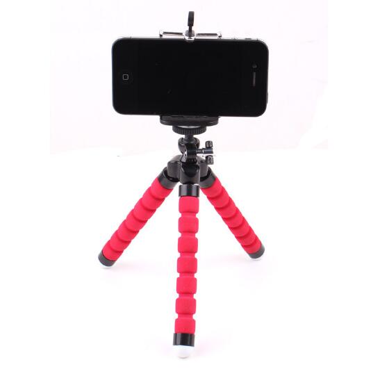 

Mini Flexible Camera Phone Holder Flexible Octopus Tripod Bracket Stand Holder Mount Monopod for iphone 6 7 8 plus smartphone, Black